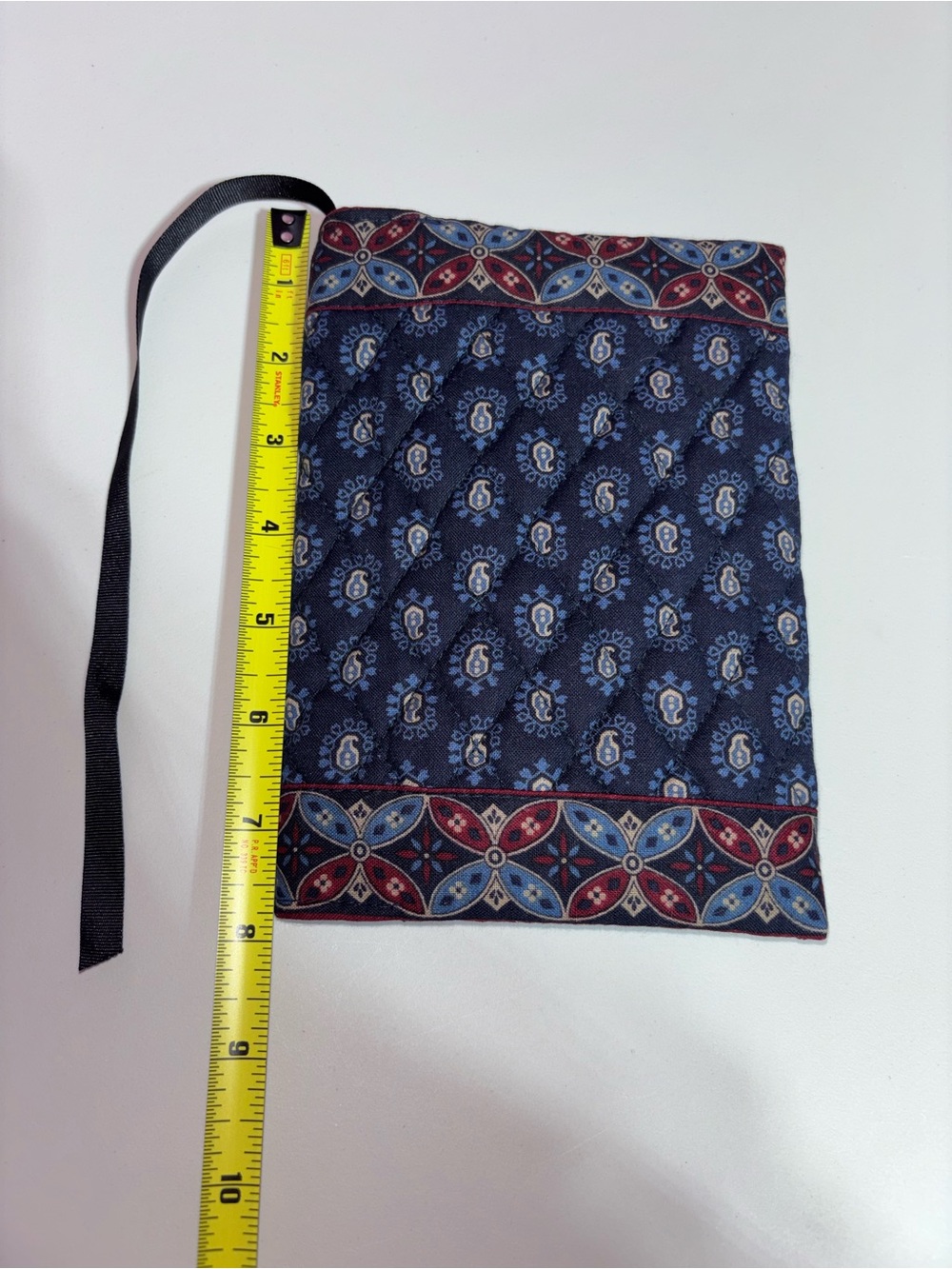 Vintage Vera Bradley Cambridge Quilted Book Cover Ribbon Bookmark